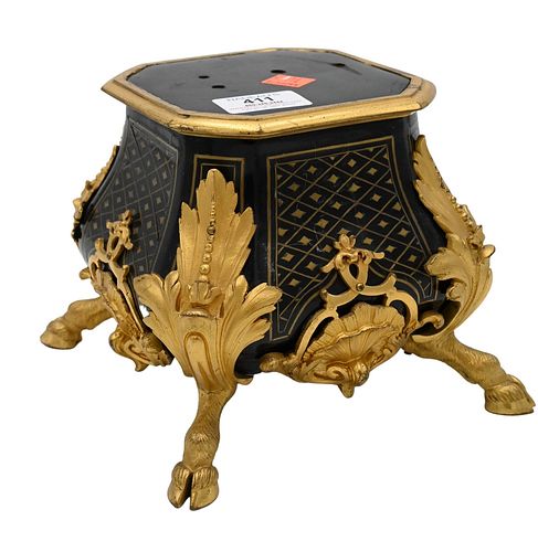 REGENCE STYLE GILT BRONZE AND EBONIZED 37773d