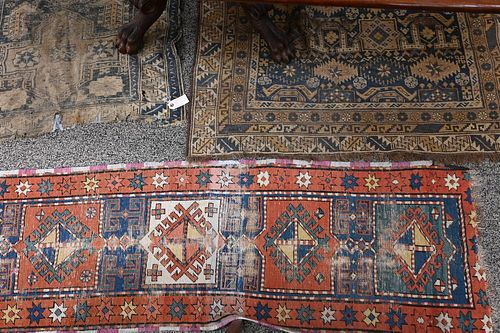THREE ORIENTAL RUGS, ALL IN AS