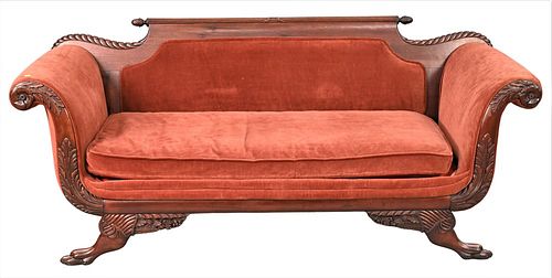 FEDERAL STYLE MAHOGANY SOFA HAVING 37775f