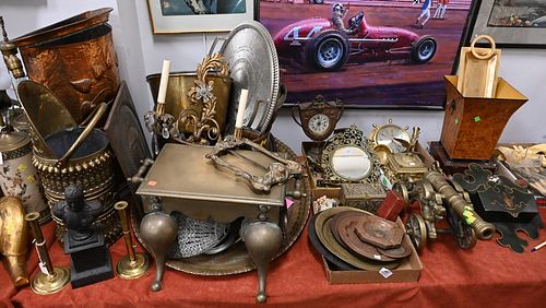 LARGE GROUP OF METAL ITEMS, TO