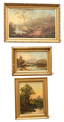 THREE PIECE LOT OF FRAMED PIECES,