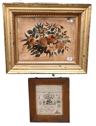 TWO FRAMED PIECES, TO INCLUDE FOLK