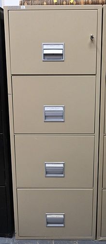 SCHWAB FOUR DRAWER FIREPROOF FILE