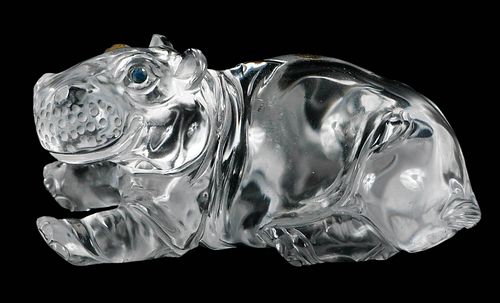 ASPREY CRYSTAL HIPPOPOTAMUS WITH 377798