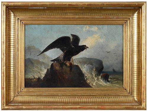 EARLY EAGLE PAINTING(American School,