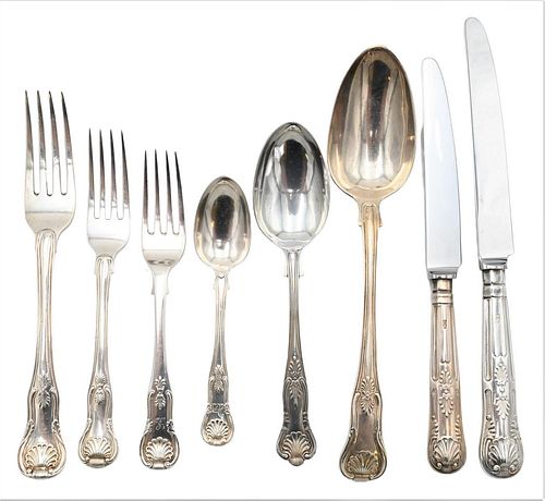 KING STERLING SILVER FLATWARE SETTING,