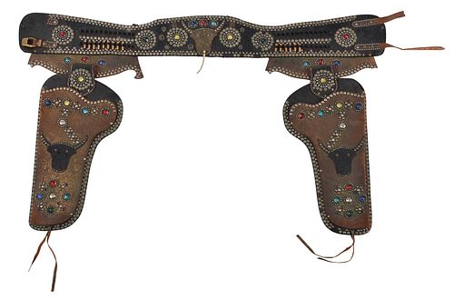 AMERICAN FOLK ART GUN BELT AND 377893