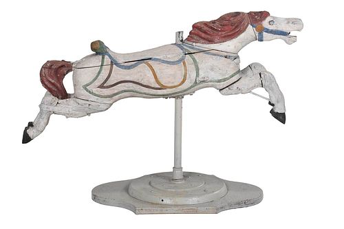 AMERICAN FOLK ART PAINTED CAROUSEL 377899