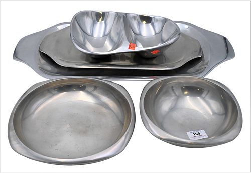 FIVE PIECE GROUP OF NAMBE POLISHED 37791a