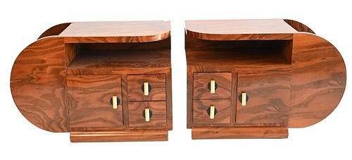 PAIR OF ART DECO SIDE TABLES WITH 377931