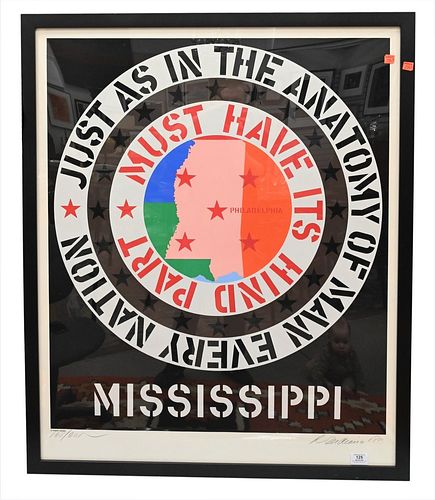 ROBERT INDIANA (B. 1928), MISSISSIPPI: