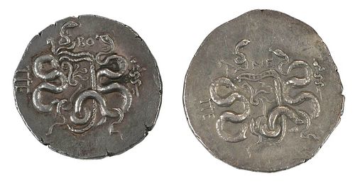 TWO COINS, MYSIA: PERGAMUM180-133