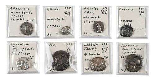 EIGHT ANCIENT COINS4th and 5th