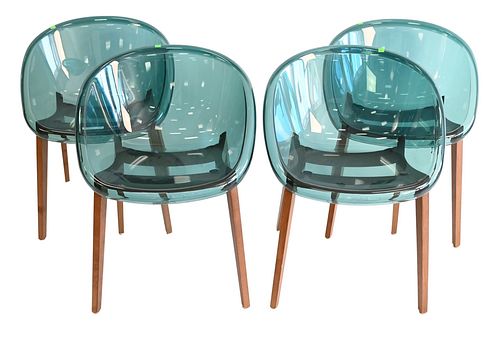 SET OF FOUR CALLIGARIS BLOOM CHAIRS,