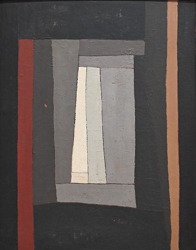 GEOMETRIC ABSTRACTION OIL ON CANVAS 3779a6