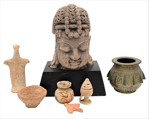 GROUP OF EASTERN ITEMS, TO INCLUDE CLAY