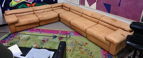 B & B ITALIA LEATHER SECTIONAL,