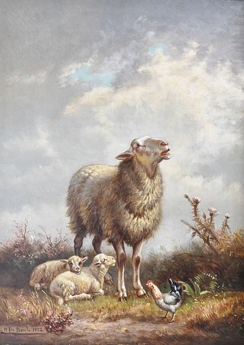 HENRI DE BEUL 1845 1900 SHEEP 377b20