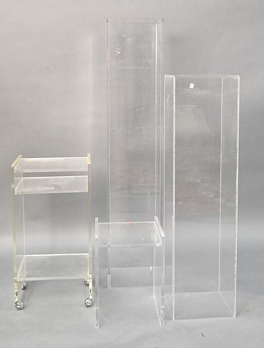 FOUR PIECE LUCITE GROUP TO INCLUDE 377b33