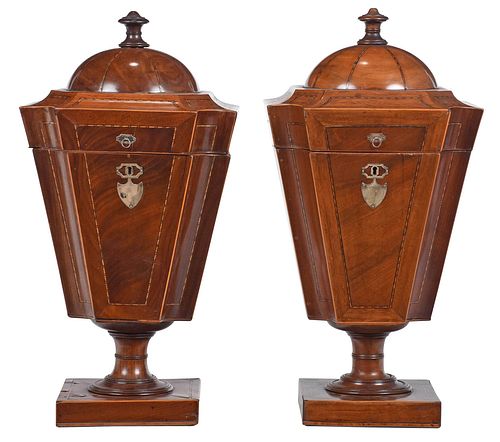 PAIR OF GEORGE III INLAID MAHOGANY 377ba1