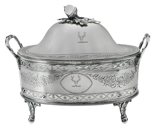 GEORGE III ENGLISH SILVER COVERED