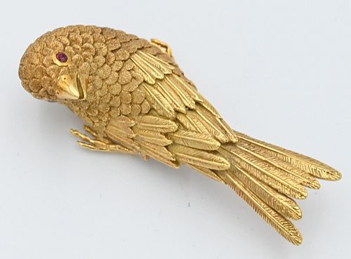ERWIN PEARL 18 KARAT GOLD BIRD