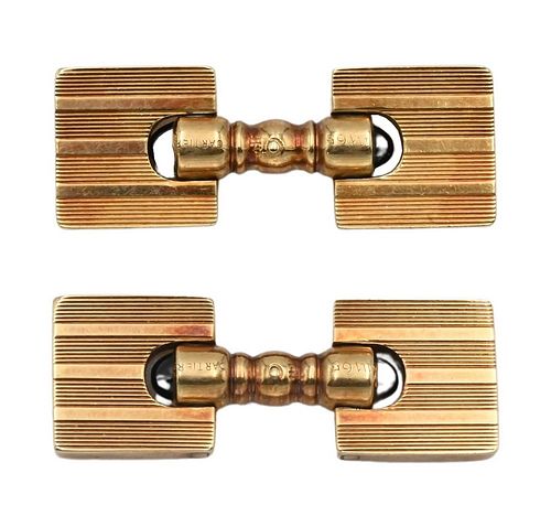 CARTIER 18 KARAT CUFFLINKS SET 377bf9