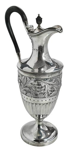 VICTORIAN ENGLISH SILVER HOT WATER