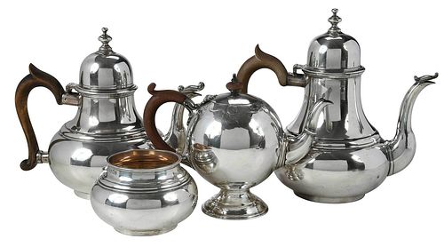 FOUR PIECES ENGLISH SILVER HOLLOWWARE20th 377c04