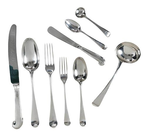 ASSEMBLED SET OF ENGLISH SILVER
