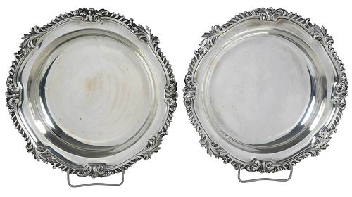 PAIR OF VICTORIAN SILVER SERVING