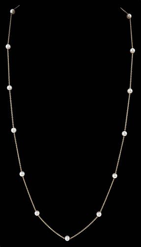 MIKIMOTO 18KT. PEARL NECKLACEpearl