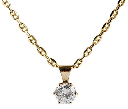 14KT DIAMOND NECKLACEpendant with 377c70