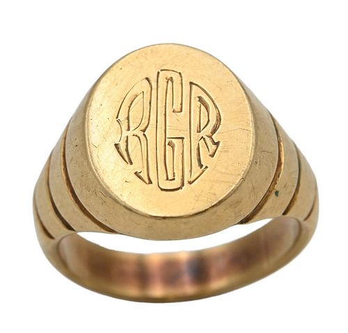 CARTIER 18 KARAT GOLD RING, #961,