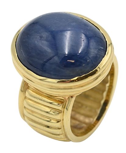 TAMBETTI 18 KARAT YELLOW GOLD RING,