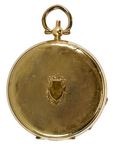 THOMAS 14KT. POCKET WATCH37mm case,