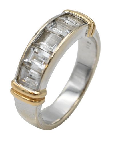 18 KARAT WHITE AND YELLOW GOLD