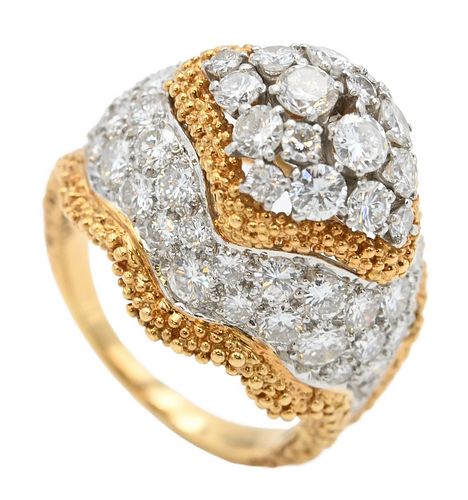 18 KARAT YELLOW GOLD COCKTAIL RING  377d28