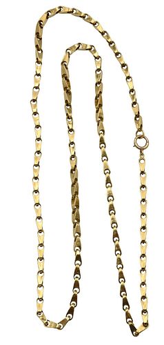 CARTIER 18 KARAT GOLD NECKLACE,