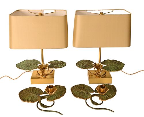 FOUR PIECE MAISON CHARLES LILY PAD GROUP,