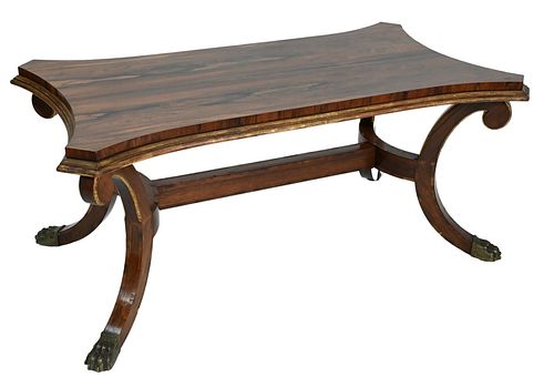 ROSEWOOD COFFEE TABLE, HAVING SHAPED