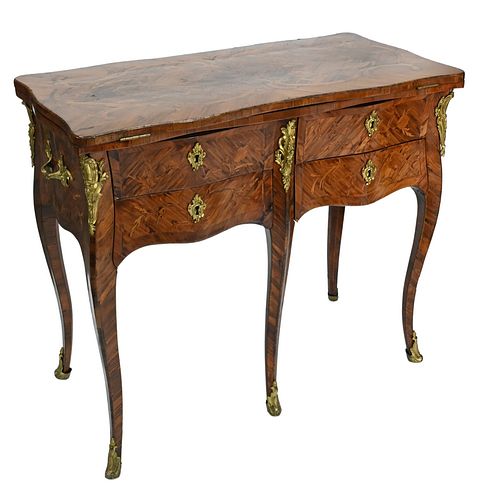 LOUIS XV KINGWOOD VANITY/GAME TABLE,