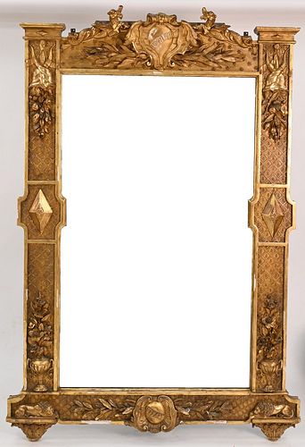 VICTORIAN GILT GESSO AND CARVED