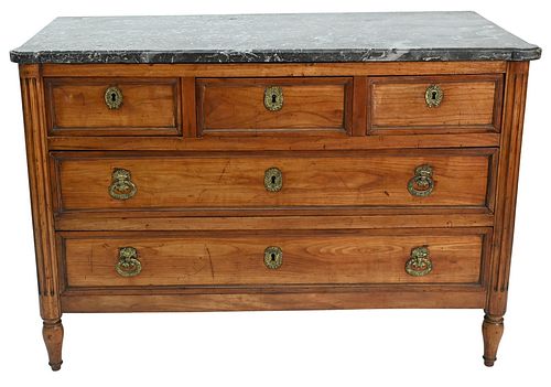 LOUIS XVI FRUITWOOD COMMODE HAVING 377efb