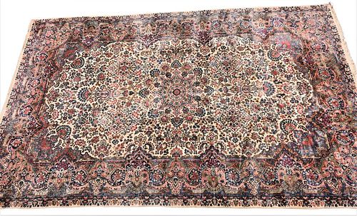 KIRMAN ORIENTAL CARPET, 13' X 21'