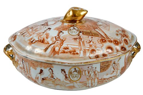 CHINESE EXPORT PORCELAIN GILT DECORATED 377f32