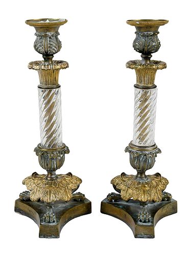 PAIR OF EMPIRE GILT BRONZE AND 377f84