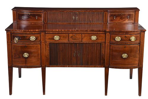 HEPPLEWHITE INLAID MAHOGANY SIDEBOARDBritish  377fa8