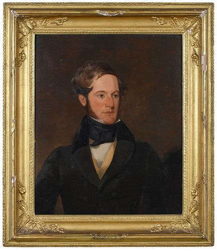 MAN WITH A CRAVAT(American School,