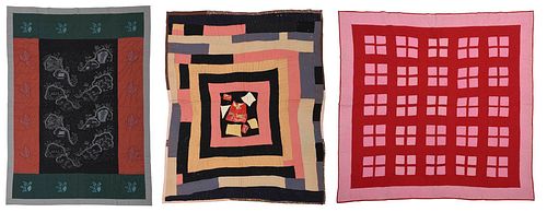 THREE AMERICAN QUILTS20th century  378027